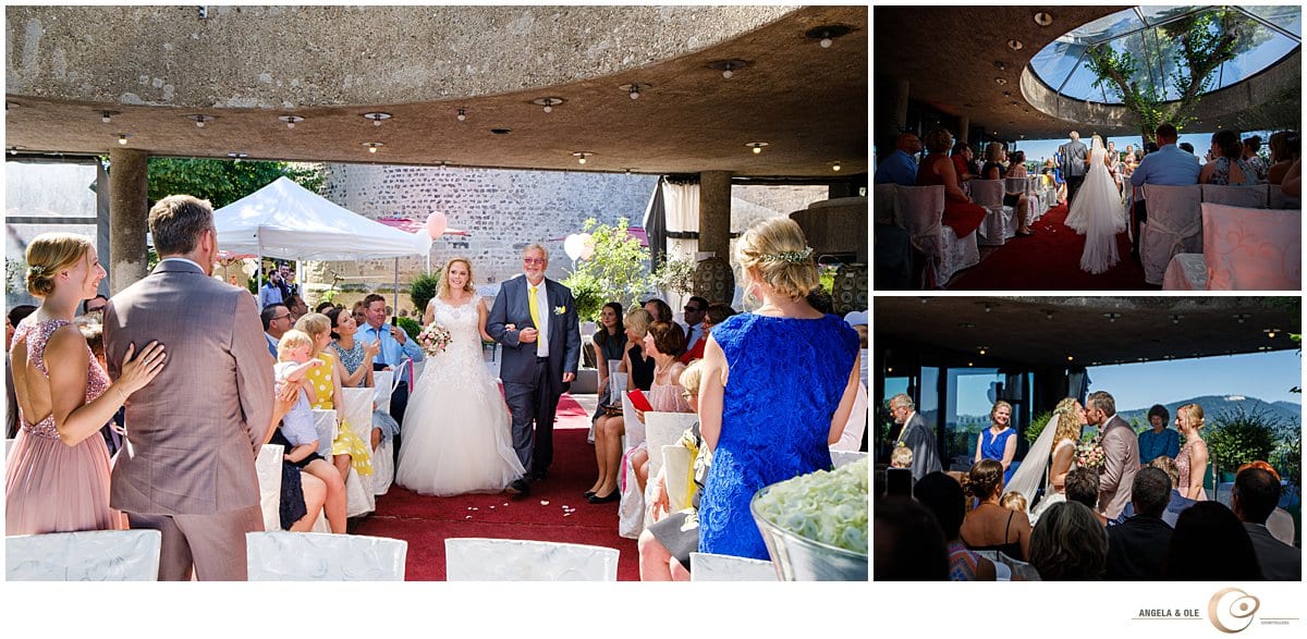 Hochzeitsfotograf Bonn - standesamtliche Trauung auf der Godesburg